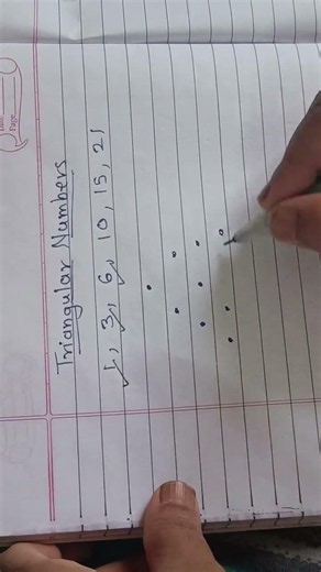 Triangular numbers#maths#edu