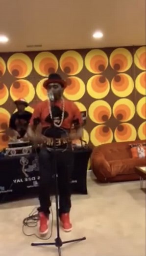 Big Daddy Kane Performance in Retro-Style Setting