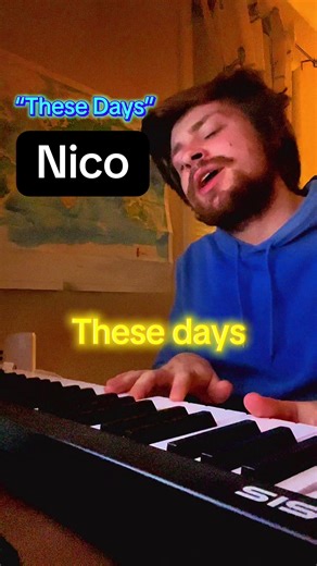 “These days” by Nico. This is my synthesizer cover. #musictok #cover #nico #thevelvetunderground #fyp