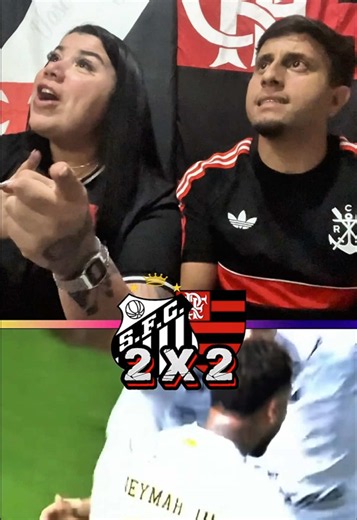 Santos 2 x 2 Flamengo: reação ao empate com dois gols de Neymar