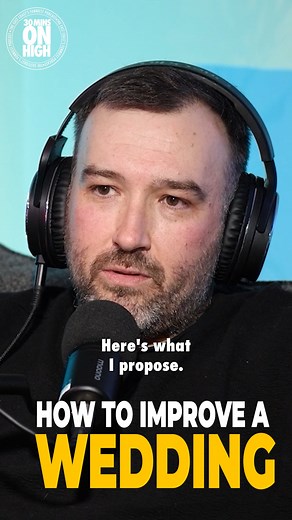 Weddings could use a boost - here's one man's idea for making them more entertaining. Featuring special guest @kidcoffinofficial Full episode on YouTube and Spotify. #weddings #bestman #podcastclips #cagefight #comedypodcast #30minsonhigh #weddinglife #groomsmen | Peter White