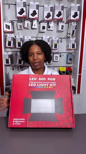 The LED 800 RGB Professional Photo & Video LED Light Kit is a versatile lighting solution with 800 LED beads, full RGB color spectrum, and adjustable bi-color temperature (3200K–5600K or 6500K depending on the variant) for creative visual #effects in #photography and #videography.