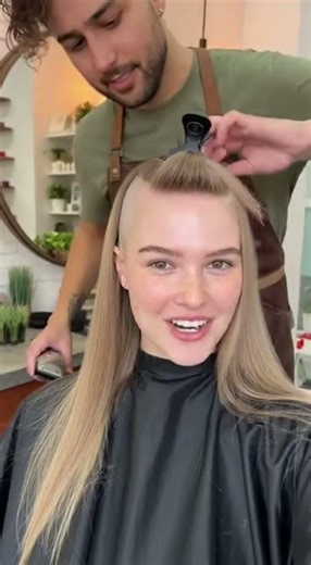 Canadian model headshave #hair #shorthaircut