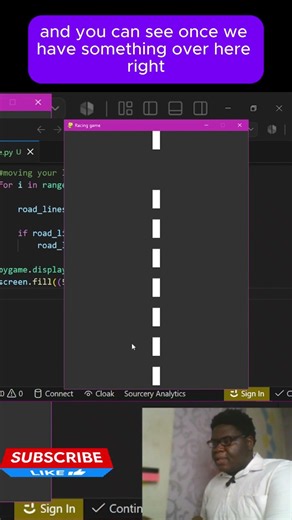 Making the Road pygame racer