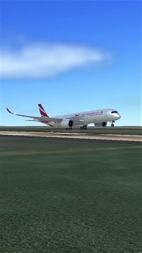 Rate This Landing! 🛬 Air Mauritius A350 at Perth Airport | RFS #shorts