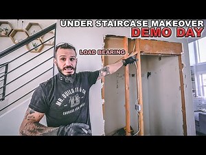 Under Staircase Makeover | DEMO DAY