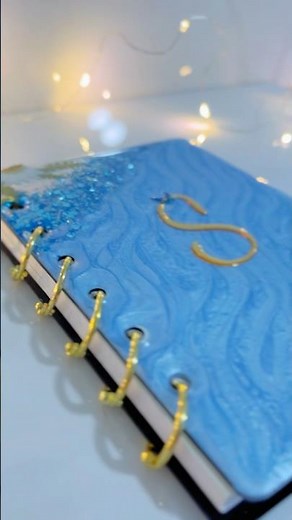 DIY Resin Notebook ✨ Personalized with Initial | Handmade Gift Idea #diy #handmadejournal #resin