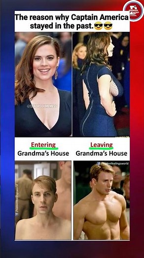 The Real Reason Captain A. Stayed in the Past! 😎🇺🇸 | Steve Rogers & Peggy Carter #captainamerica #yt