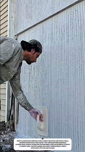 Amazing Decorative Wall Texture Technique | Professional Plaster Finish Tutorial
