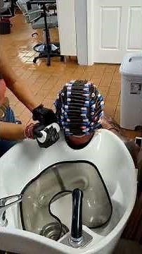 Perm process from start to finish❣️#permanent##curlyhair #harrystyles #perm #menhairstyle #hair