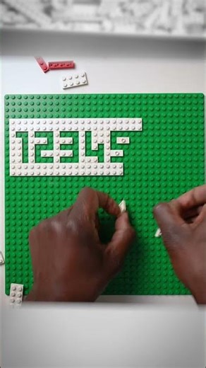 1234... 7890 in blocks (Lego Art)