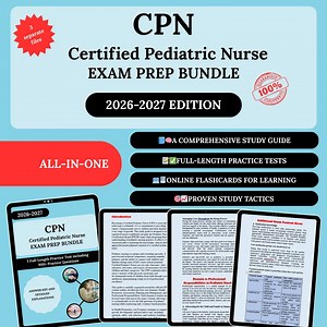 CPN Exam Prep Bundle 2026 | Certified Pediatric Nurse Guide | CPN Study Guide | Cpn Exam Questions | Cpn Digital Download | Cpn Study Notes - Etsy Canada