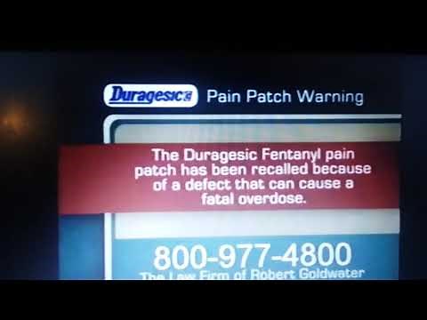 law firm of Robert Goldwater pain patch warning November 2008