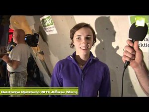 Bouldercup Überlingen 2011: Interview mit der Deutschen Meisterin 2011 Juliane Wurm
