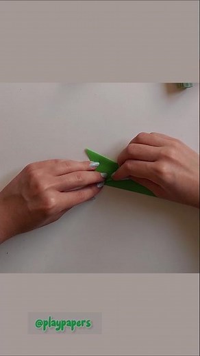 How to Make a Jumping Origami Grasshopper 🦗 | Easy in 30 Seconds!