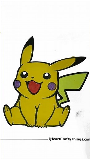 Coloring Pikachu 😋 Fun & Easy Drawing For all Ages!