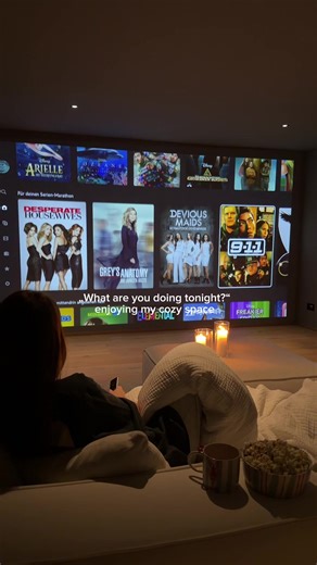 Movie Night ✨ #cozyathome #4k #homecinema