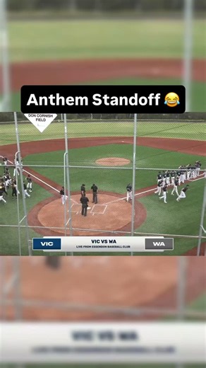 Mind games before the gold medal game even starts 😭 Watch LIVE and FREE on Baseball | Baseball.com.au