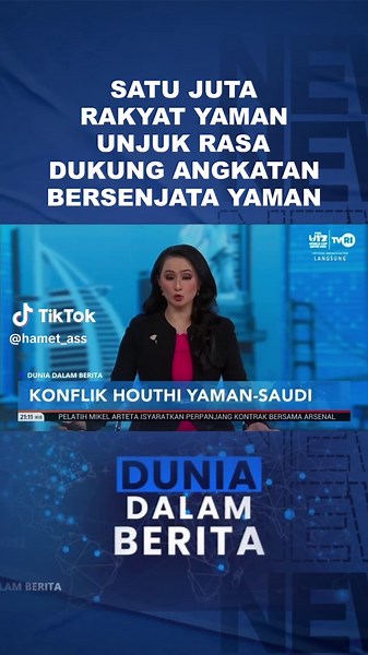 Jutaan Rakyat Yaman Unjuk Rasa Dukung Angkatan Bersenjata