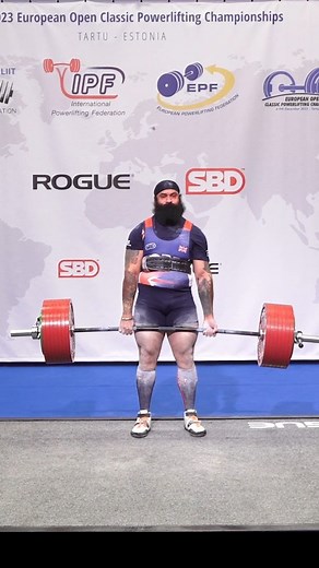 EPF Powerlifting | NEW World Open Classic Record Deadlift with 395,5 kg by Inderraj Singh-Dillon GBR in -120 kg class 🇬🇧 ••• #new #world #european #record... | Instagram