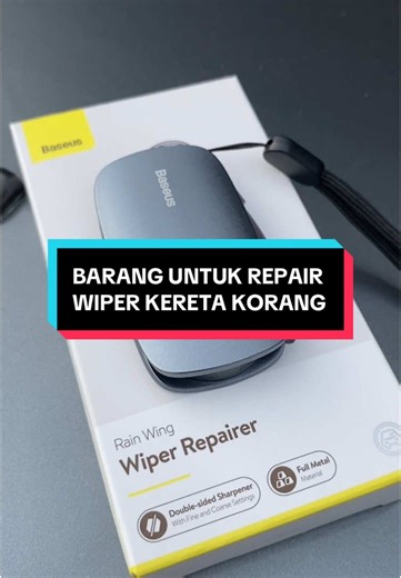 Banyak kali dah restock repairer ni still tak cukup. Kali ni stok still banyak so jangan lepas peluang #wiperrepairer #wiper #baseus