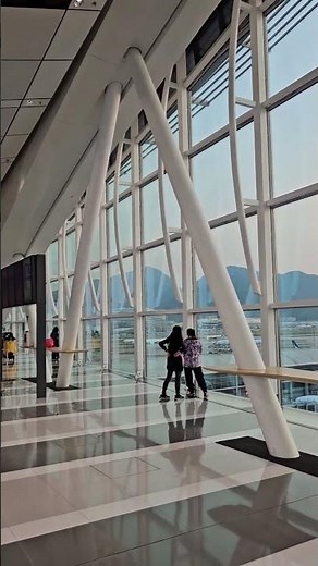 Walking Over Giant Planes! The World’s Longest Airport Bridge Is At HKIA!