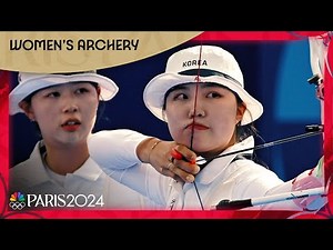 South Korea STAYS PERFECT in epic women's archery final against China | Paris Olympics | NBC Sports