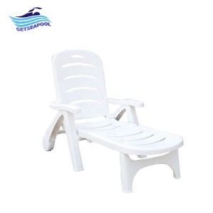 [Hot Item] Swimming Pool Chaise Lounge Plastic Beach Outdoor Furniture Sun Lounge Chair