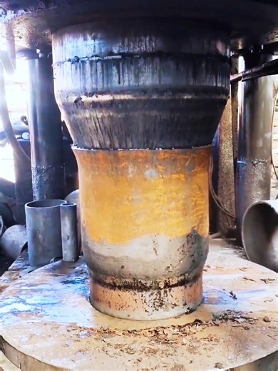 seamless Reducer process#Process #fitting #steelpipe #elbow #carbon #seamless #welding #welder