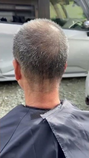 A stylish buzz cut that can be done even with thinning hair #Shorts