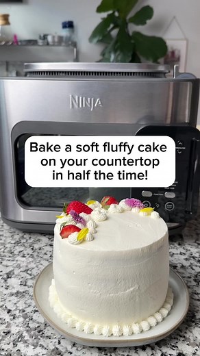 Baking with the Ninja Combi™ is a piece of cake. 🍰 With 10-in-1 versatility, you can make so many different meals and treats—and 50% faster than a wall oven. See it for yourself in our bio. #NinjaCombi