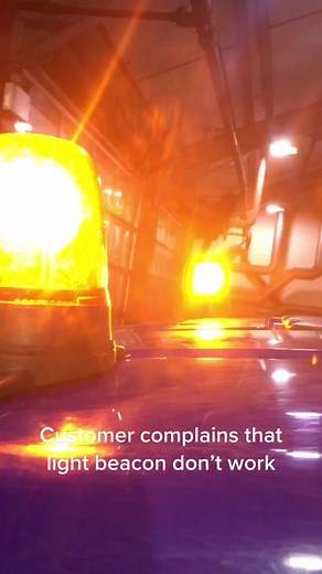 Beacon not working. Just a bulb #easy#work#truck#light#beacon#orange#fyp