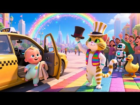 Baby’s Taxi Song 🚕🍼✨ | Kids Fantasy Song | Learn Colors on a Happy City Ride