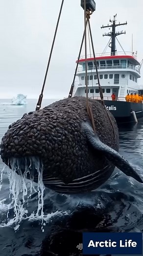 Barnacle removal of a blue whale.. | Http Addicts