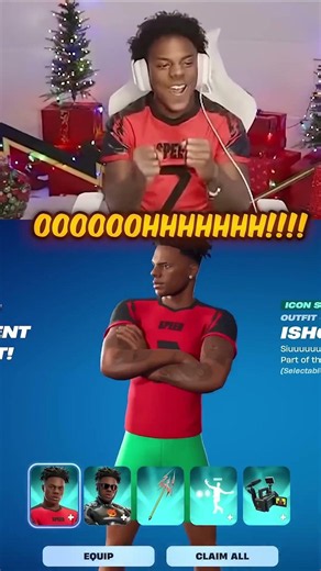 IShowSpeed Unlocks the Skin He ALWAYS Wanted in Fortnite! 😱 #Fortnite #IShowSpeed #GamingShorts