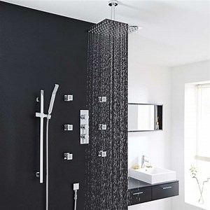 the Ceiling Mount Rainfall Shower Head