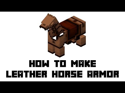 Minecraft Survival: How to Make Leather Horse Armor