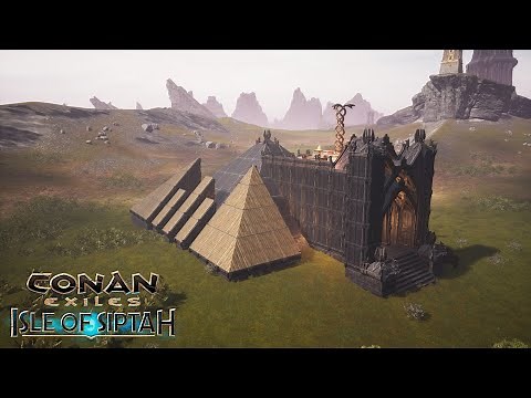 HOW TO BUILD A PYRAMID BASE [SPEED BUILD] - CONAN EXILES