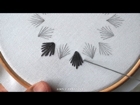 Easy Simple Needle Work Tips for Beginners: Sewing Border Very Easily/Simple Embroidery Designs