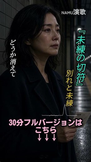 演歌 | 未練の切符 ｜ 帰れないホームに心沁みる哀愁の歌声 shorts | NAMU演歌