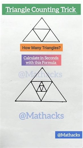 Triangle Counting Reasoning Trick | Fast Formula to Count Triangles | Math Shortcuts #shorts