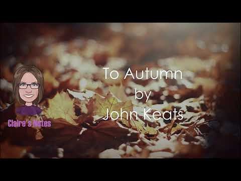 To Autumn by John Keats (detailed analysis)