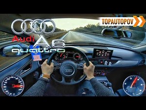 Audi A6 C7 3.0TDI (230kW) |65| 4K TEST DRIVE POV – LAUNCH CONTROL 5.6s, POWER-SLIDE & ENGINE