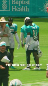 First rule of being mic'd up: telling people you’re mic'd up 😂🎙️ #micdup #football #miamidolphins #nfl