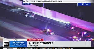Pursuit suspect wanted for driving aggressively arrested after crashing on 170 freeway