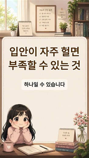 입안이 자주 헐면 부족할 수 있는 것 #건강정보