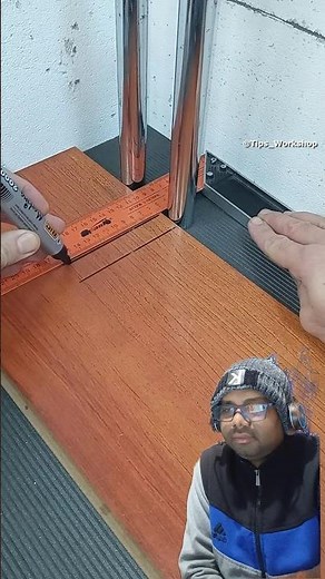 Woodworking Secret 🔨 Perfect Way to Cut Laminate Flooring in Tricky Corners! #diy #woodworking