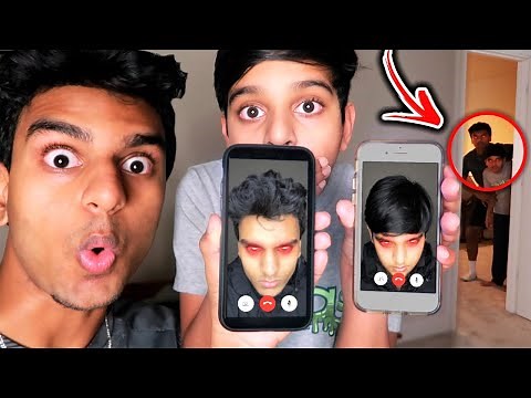 CALLING OUR EVIL TWINS ON FACETIME AT 3AM!! *EVIL TWINS BROKE INTO OUR HOUSE*