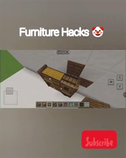 Minecraft Furniture Build #minecraft #minecraftbuilds#minecrafttutorialGamesMinecraf (time-10:15)