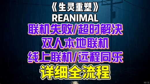 【生灵重塑】联机失败/服务器超时解决方法 双人本地联机、线上联机、远程同乐详细全流程